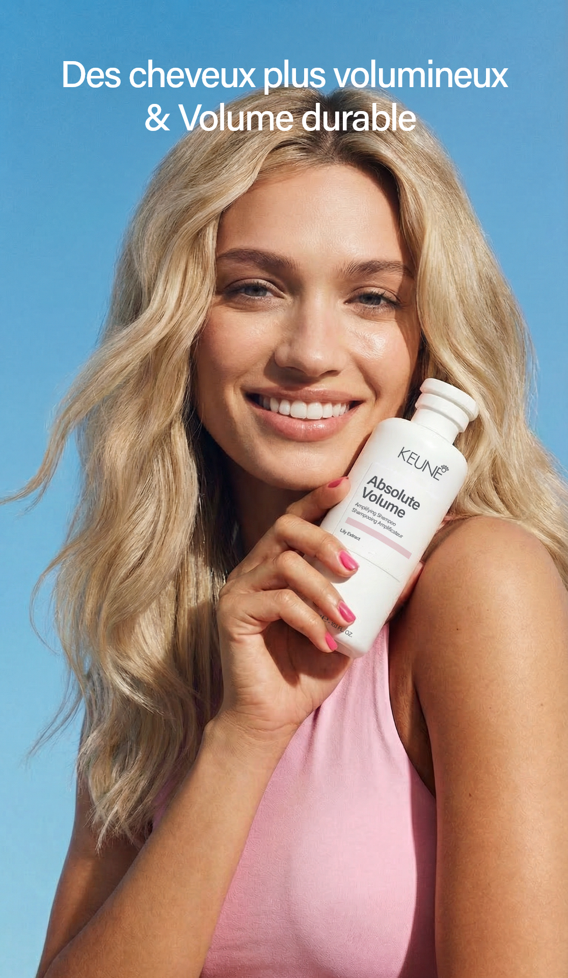 Keune Absolute Volume Lift and Grip Spray: Volume instantané, texture avec prise flexible. Protecteur thermique pour cheveux secs et fins, laque parfaite. Améliore mouvement, soins des cheveux