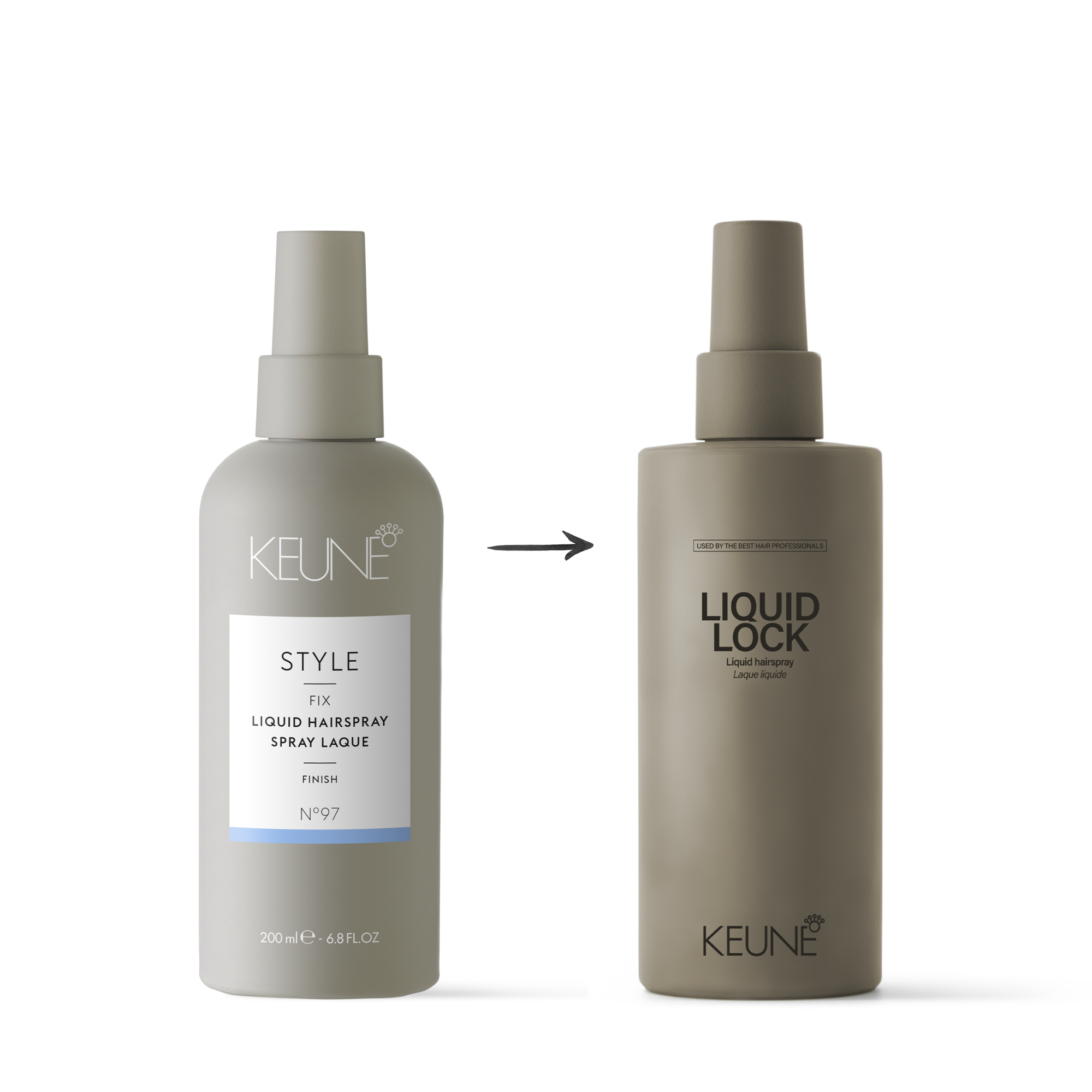 Keune Liquid Lock - Laque liquide pour une fixation forte de 48 heures. Idéal pour un effet mouillé et une texture accentuée de tes coiffures.