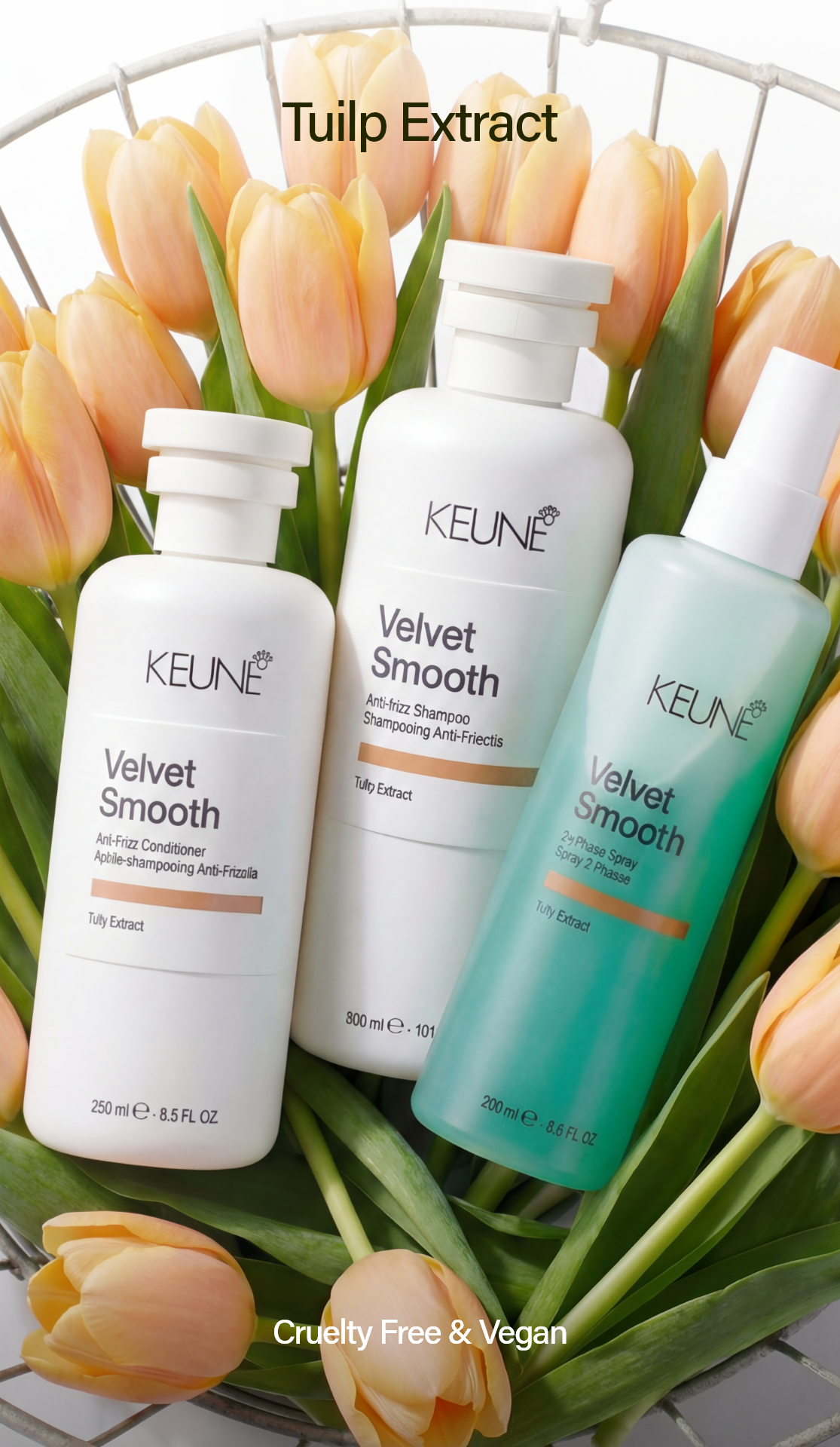 Velvet Smooth Mask by Keune: Achieve smooth, silky hair with Biomimetic Lipids and Tulip Extract. Strengthens hair and eliminates frizz with perfect hair products